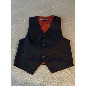 Black Toddler Vest For Suit 4T EUC